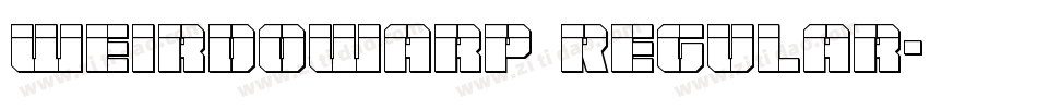 WeirdoWarp Regular字体转换